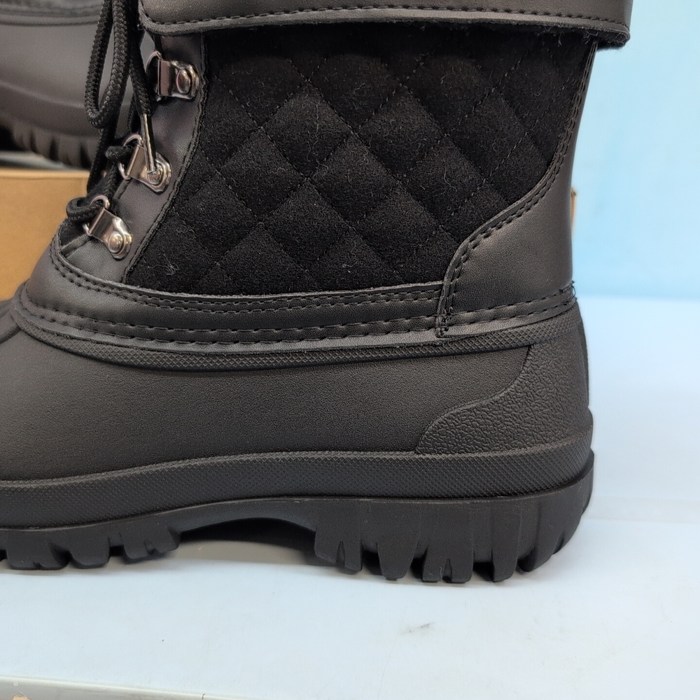 Aleader Women's Waterproof Insulated Snow Laced Boots US 10 Black - Picture 2 of 13